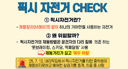 픽시자전거안전수칙